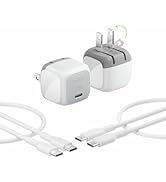 Belkin USB C Charger Block 20W (2 Pack) - USB C Cable Included - Fast Charging Block, Type C Wall...