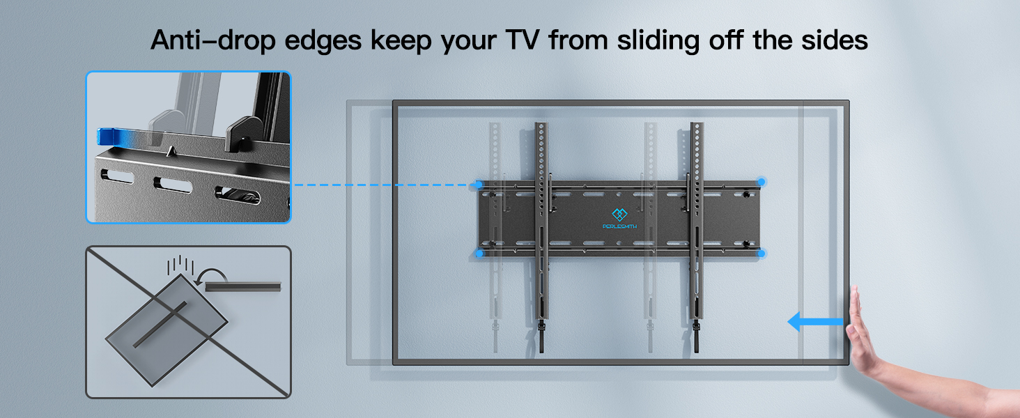 tilted TV wall mount