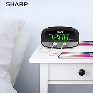 bedside clock, office clocks, kids room charging stations