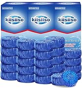 KIISIISO Automatic Toilet Bowl Cleaner Tablets,Bathroom Toilet Tank Cleaner,Blue Clean Bubbles,St...