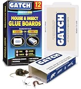 Mouse &amp; Insect Glue Boards (36 Pack), Sticky Mouse Traps Indoor for Home, Pre-Baited Glue Traps f...