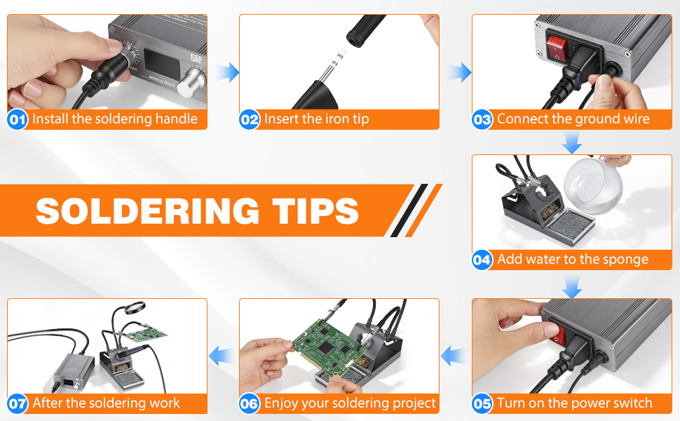 AUCANLA Digital Soldering Station Kit