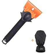 BIRDROCK HOME Ice Scraper and Breaker Combo for Car Windshield &amp; Windows | Water Resistant &amp; Larg...