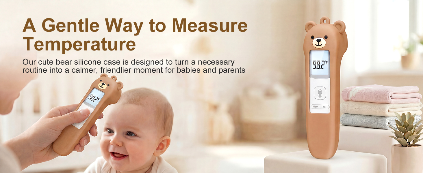 Bear Silicone Case Compatible with GoodBaby Thermometer