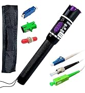 FiberShack - 30km VFL Fiber Optic Tester - Fiber Visual Fault Locator Fiber Optic with Aluminum B...