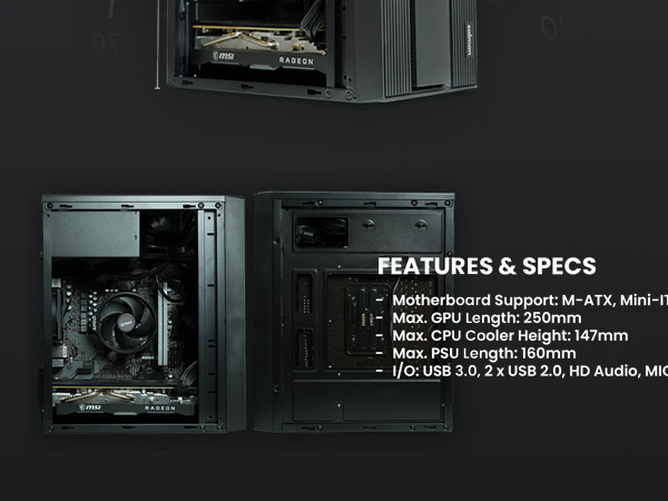 Zalman T6 Mini MATX Micro ATX Compact PC Case