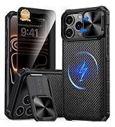 GIVELOT Magnetic for iPhone 18 Pro Max Case with Privacy Screen Protector | Slide Camera Cover, F...