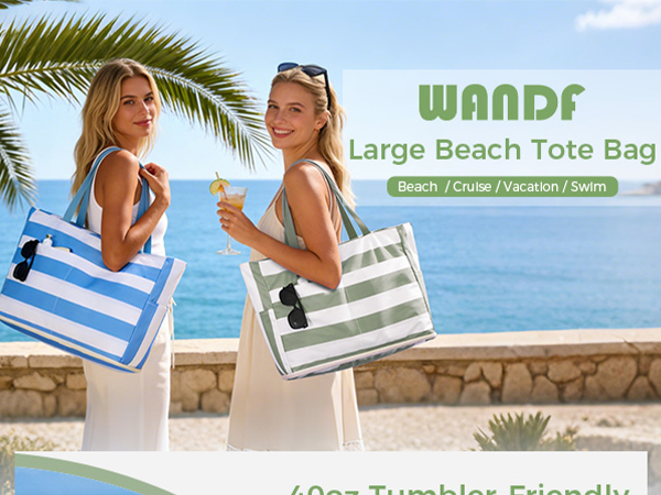 large beach tote bag