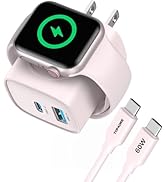 TOPADRE Charger for Apple Watch, USB C Charger Block, 3-in-1 20W Fast Charging, Portable Plug Tra...
