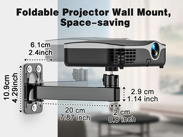 projector wall mount stand holder