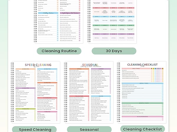 adhd cleaning planner adhd planner daily planner chore chart work planner organizer notebook