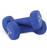 Yes4All Neoprene Coated Dumbbell Hand Weight Sets of 2 - Multiple Weight Options with 15 Colors, ...