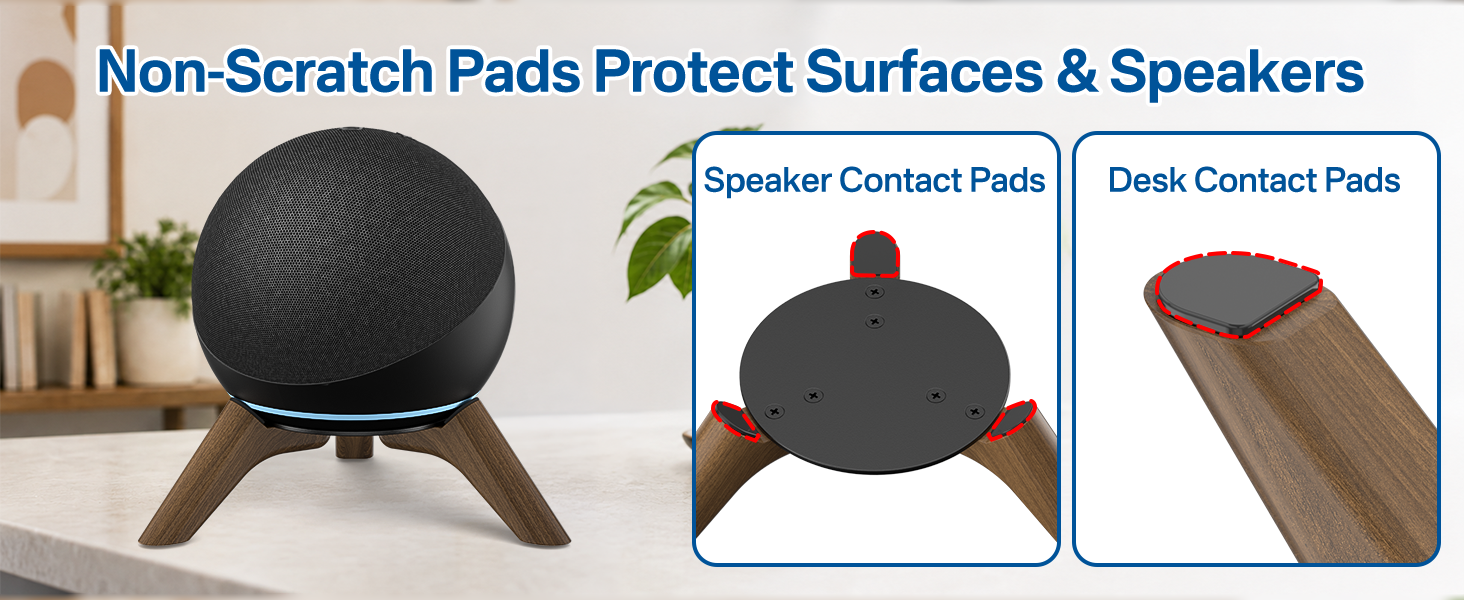 Non-Scratch Pads Protect Surfaces &amp;amp; Speakers