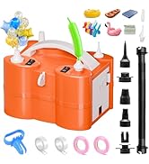 FLSEPAMB Electric Balloon Pump, 3-in-1 Portable Electric Air Balloon Blower Machine Balloon Pump ...