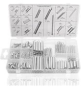 Dianrui 200PCS Spring Assortment Kit 20 Different Sizes Mini Zinc Plated Steel Compression and Ex...