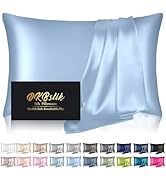 Silk Pillowcase for Hair and Skin, Mulberry Silk Pillow Cases Standard Size, Anti Acne Cooling Sl...