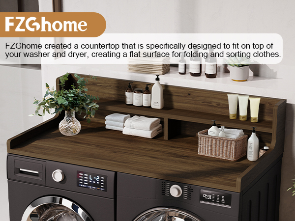 washer dryer countertop with shelf washer dryer topper laundry topper