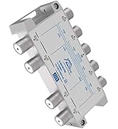 KELIIYO 8 Way Coaxial Cable Splitter 5-2500MHz,Work with Satellite TV CATV Antenna System and MoC...