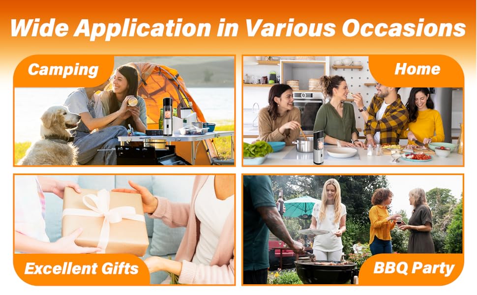 automatic salt and pepper grinder set