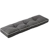 Outdoor/Indoor Bench Cushion, Tufted Patio Chair Cushions Filled with Shredded Foam, 42 x 16 Inch...