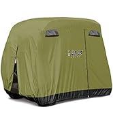 10L0L Universal 2-4 Passenger Golf Cart Cover for EZGO, Club Car and Yamaha, Waterproof Sunproof ...