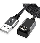 AGVEE 2 Pack 1.5ft Charger for Garmin Watch, L-Shape Zero Gap Charging Cable for Fenix, Forerunne...