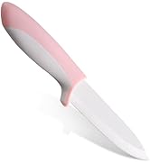 YUSOTAN Ceramic Paring Knife - 4-Inch with Sharp Ceramic Blade and Unique Hippopotamus Cover - Ha...