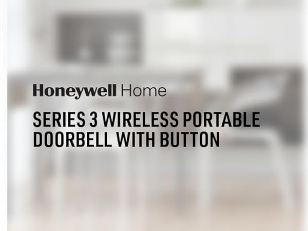 Honeywell Home Series 3 Wireless Portable Doorbell with Button