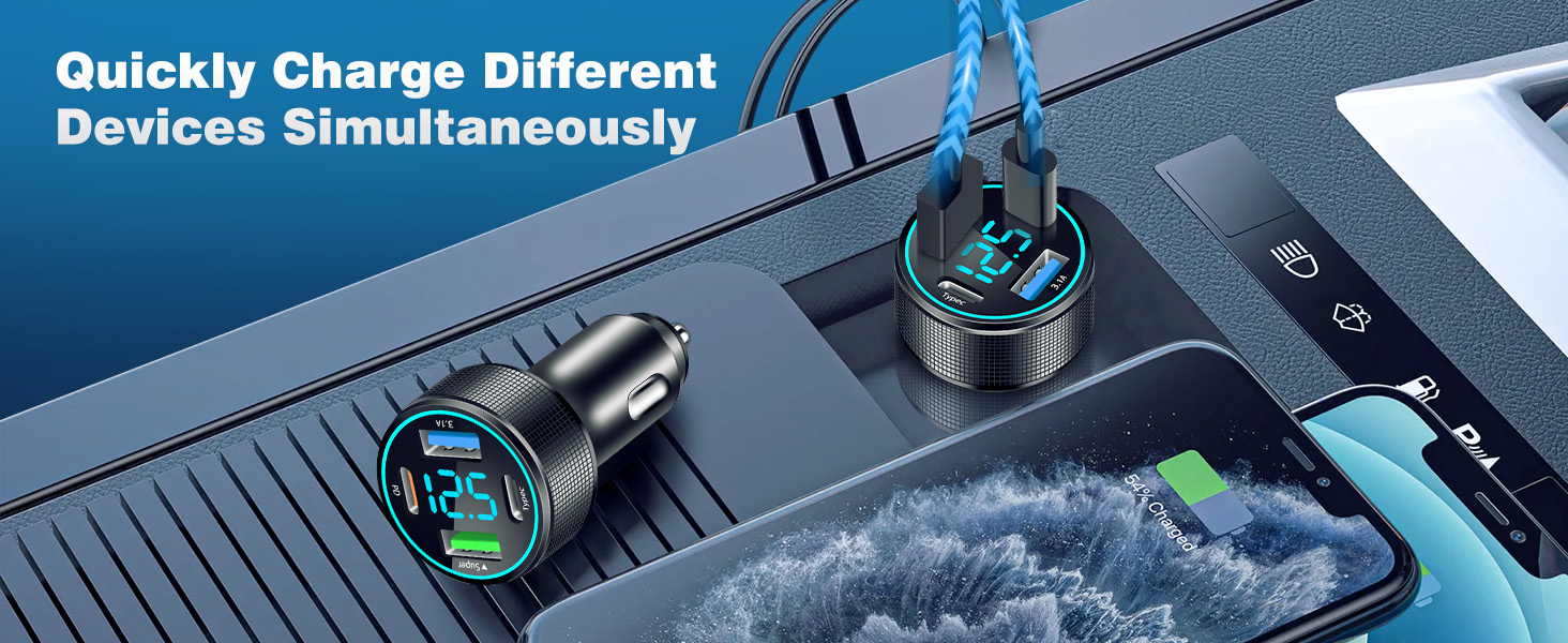 Super Fast USB C Car Charger