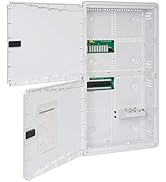 ICC 28” Plastic Structured Wiring Enclosure, Media Enclosure with Voice, Data, and Video Modules ...