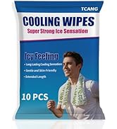 10 Pack Cooling Body Wipes, Alcohol-Free Cooling Towelettes Cooling Towel Alternative for Outdoor...