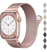 BELONGME Mesh Metal Loop Compatible with Apple Watch Band 40mm 41mm 38mm 44mm 45mm 49mm Series Ul...