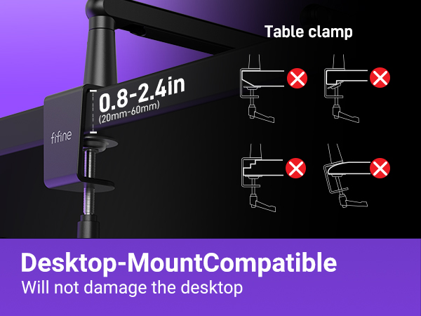 mic arm with c-clamp