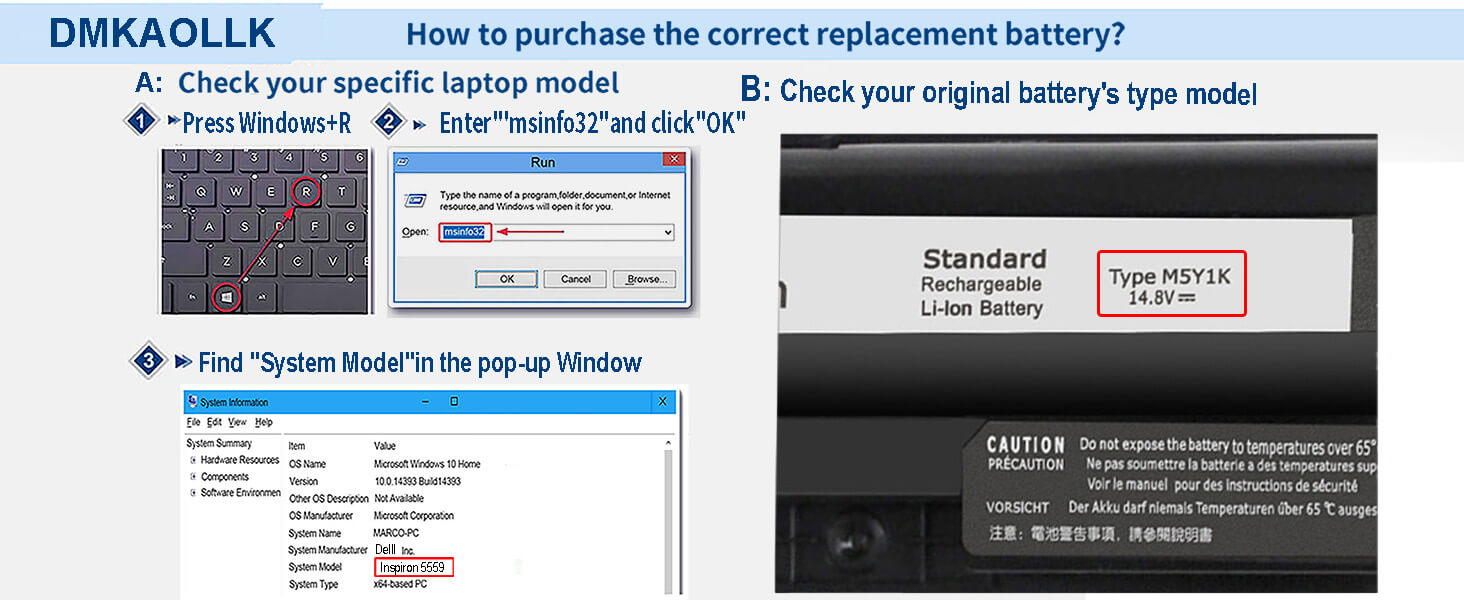 m5y1k 14.8v 40wh dell battery