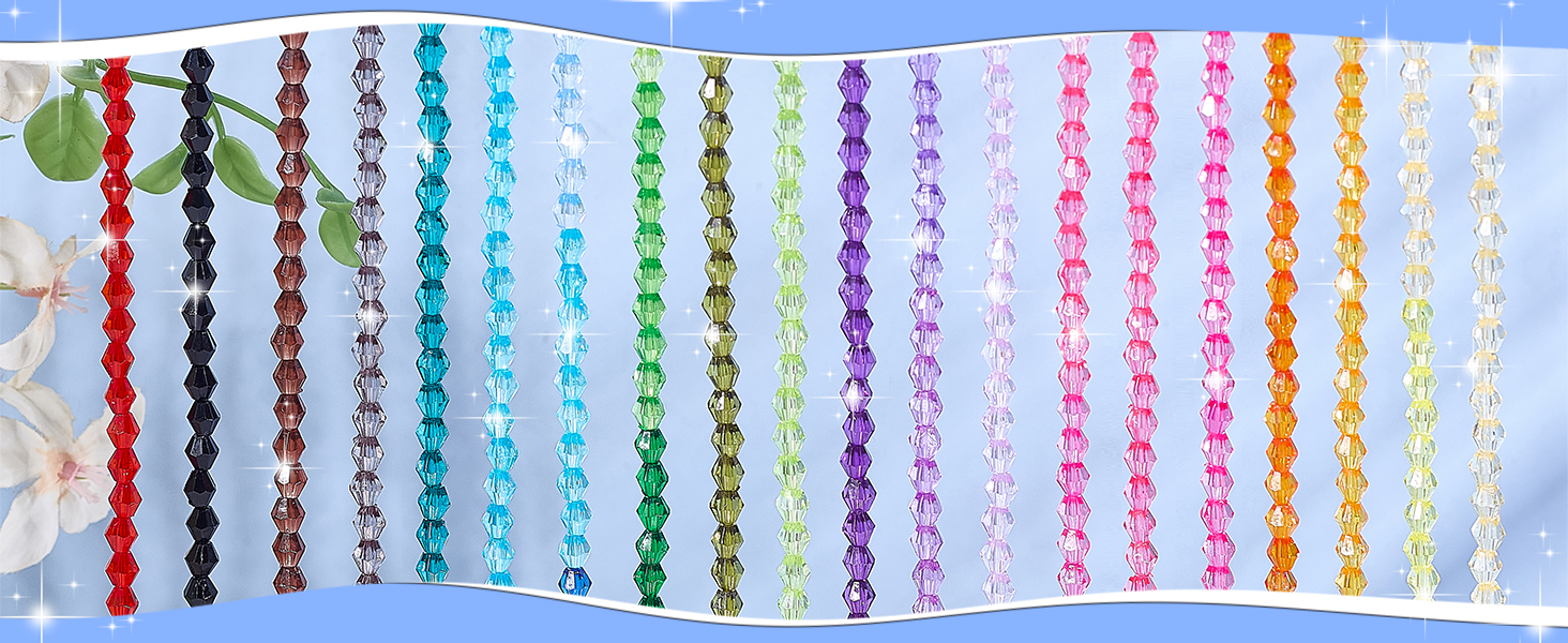 faceted glass bead
