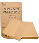 EcoDispose Non-Stick Precut Parchment Paper Baking Sheets Full Pan liner for Bake (16-3/8" x 24-3...