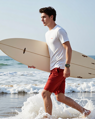 Smartwatch with professional waterproofing and sports tracking functions