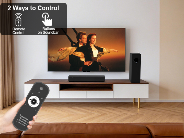 2.1 soundbar with subwoofer