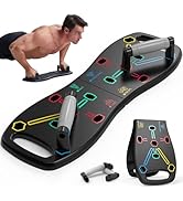 HOTWAVE Portable Workout Equipment with 20 Gym Accessories.Push Up Board &amp;Plank,Resistance Band w...