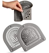 Kitsch Hair Catcher Shower Drain - Prevents Clogs, Drain Hair Catcher, Reduce Bathtub Odor, Anti-...