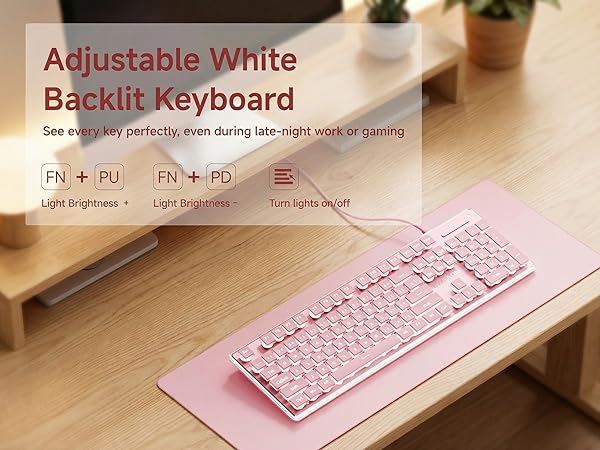 pc gaming keyboards quiet keyboard cute office supplies