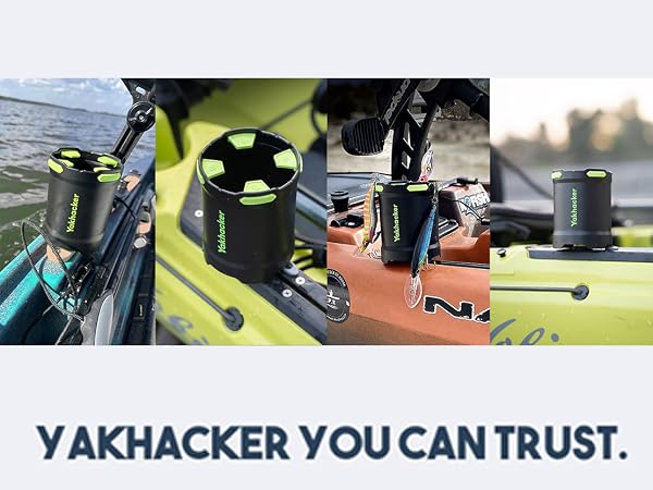 Multi-Functional and Anti-toppling Cup Holder for Kayak - Phone Holder, Drinks Holder, Fishing Tool