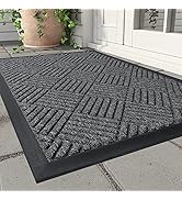 MontVoo-Front Door Mat Outdoor Indoor Entrance Doormat-Welcome Mat Entry Entryway Rugs Inside Out...
