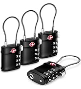 LUGGEX TSA Locks for Luggage, Luggage Locks, Suitcase Locks TSA Approved, Travel Locks, Ease of U...