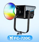 Nanlite FC-720C 750W RGBW LED Video Light, Full-Color Studio Spotlight with 2700K–12000K, CRI 96 ...