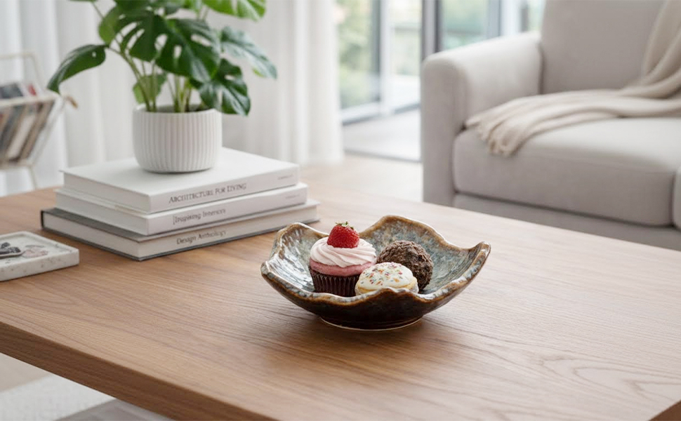 Decorative Bowl with Irregular Rim