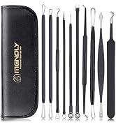 Pimple Popper Tool Kit 10 Pcs, MENOLY Newest Blackhead Remover Pimple Comedone Extractor Tools fo...