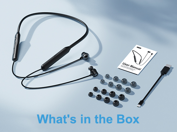 WH04 Wireless Headphones-replaceable ear tips for comfort, including an XS size for smaller ears.