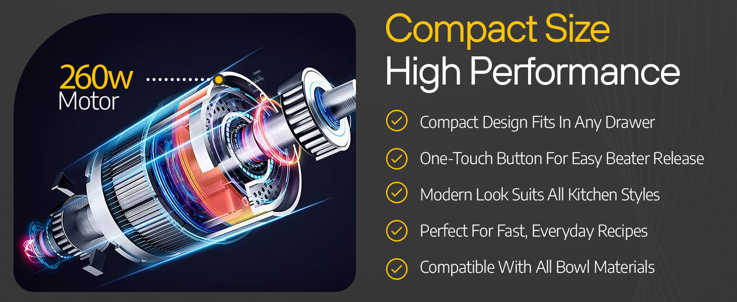 hand mixer electric handheld stand dough hook traditional beaters whisk mixing 7 speed hand mixer