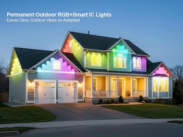 permanent outdoor lights